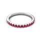 5 - Kalina 0.28 ctw Ruby 18 Stone Wedding Band 