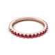 5 - Kalina 0.28 ctw Ruby 18 Stone Wedding Band 