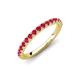 4 - Kalina 0.28 ctw Ruby 18 Stone Wedding Band 