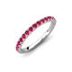 4 - Kalina 0.28 ctw Ruby 18 Stone Wedding Band 