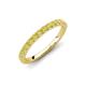 4 - Kalina 0.36 ctw Yellow Diamond 18 Stone Wedding Band 