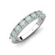 4 - Malaine 0.54 ctw Opal (3.00 mm) 9 Stone Wedding Band 