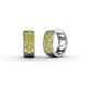 1 - Anais Yellow Diamond Hoop Earrings 