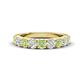 1 - Malaine 0.98 ctw Peridot and Lab Grown Diamonds (3.00 mm) 9 Stone Wedding Band 