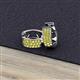 2 - Anais Yellow Diamond Hoop Earrings 