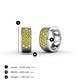 4 - Anais Yellow Sapphire Hoop Earrings 