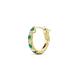 1 - Nico 0.12 ctw Petite Single Huggie Earring in Emerald and Natural Diamonds 