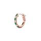 1 - Nico 0.12 ctw Petite Single Huggie Earring in Emerald and Natural Diamonds 