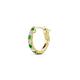 1 - Nico 0.14 ctw Petite Single Huggie Earring in Green Garnet and Natural Diamonds 