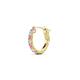 1 - Nico 0.14 ctw Petite Single Huggie Earring in Pink Sapphire and Natural Diamonds 