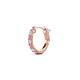 1 - Nico 0.14 ctw Petite Single Huggie Earring in Pink Sapphire and Natural Diamonds 