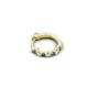 4 - Nico 0.14 ctw Petite Single Huggie Earring in Created Alexandrite and Natural Diamonds 