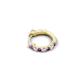 4 - Nico 0.12 ctw Petite Single Huggie Earring in Amethyst and Natural Diamonds 