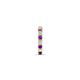 5 - Nico 0.12 ctw Petite Single Huggie Earring in Amethyst and Natural Diamonds 