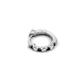 4 - Nico 0.14 ctw Petite Single Huggie Earring in Natural Black Diamonds and White Diamonds 