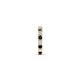 5 - Nico 0.14 ctw Petite Single Huggie Earring in Natural Black Diamonds and White Diamonds 