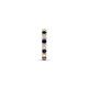 5 - Nico 0.14 ctw Petite Single Huggie Earring in Blue Sapphire and Natural Diamonds 