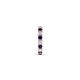 5 - Nico 0.14 ctw Petite Single Huggie Earring in Blue Sapphire and Natural Diamonds 