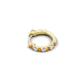 4 - Nico 0.12 ctw Petite Single Huggie Earring in Citrine and Natural Diamonds 