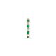 5 - Nico 0.12 ctw Petite Single Huggie Earring in Emerald and Natural Diamonds 