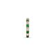 5 - Nico 0.14 ctw Petite Single Huggie Earring in Green Garnet and Natural Diamonds 