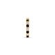 5 - Nico 0.14 ctw Petite Single Huggie Earring in Red Garnet and Natural Diamonds 