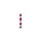 5 - Nico 0.14 ctw Petite Single Huggie Earring in Ruby and Natural Diamonds 