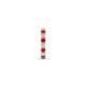 5 - Nico 0.14 ctw Petite Single Huggie Earring in Ruby and Natural Diamonds 