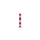 5 - Nico 0.14 ctw Petite Single Huggie Earring in Ruby and Natural Diamonds 