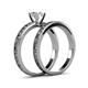 6 - Niah 1.00 ct Classic GIA Certified Natural Diamond Solitaire Bridal Set Ring  