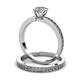 3 - Janina 1.00 ct IGI Certified Classic Lab Grown Diamond (6.50 mm) Solitaire Bridal Set Ring  