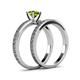 5 - Janina 1.10 ct Classic Peridot (6.50 mm) Solitaire Bridal Set Ring  