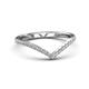 6 - Nia 0.21 ctw Lab Grown Diamonds Curved Wedding Band 