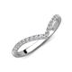 4 - Nia 0.21 ctw Lab Grown Diamonds Curved Wedding Band 