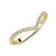 4 - Nia 0.21 ctw Lab Grown Diamonds Curved Wedding Band 