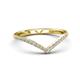 6 - Nia 0.21 ctw Lab Grown Diamonds Curved Wedding Band 