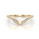 1 - Zola Curved Wedding Band Accented Lab Grown Diamonds  