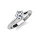 3 - Maxine 1.50 ct IGI Certified Lab Grown Diamond Round (7.30 mm) Solitaire Engagement Ring 