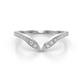 1 - Zola Curved Wedding Band Accented Natural Diamonds  