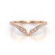 1 - Zola Curved Wedding Band Accented Natral Diamonds  