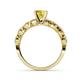 4 - Laine 1.11 ctw Classic Yellow Sapphire (6.00 mm) Accented Round Natural Diamonds Marquise Shape Bridal Set Ring  