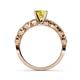 4 - Laine 1.11 ctw Classic Yellow Sapphire (6.00 mm) Accented Round Natural Diamonds Marquise Shape Bridal Set Ring  