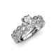 1 - Laine 1.16 ctw Classic Natural Diamond (6.50 mm) Marquise Shape Bridal Set Ring  