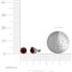 3 - Alina Red Garnet (5.5mm) Solitaire Stud Earrings 