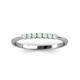 3 - Reina 2.00 mm Opal Wedding Band 