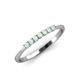 4 - Reina 2.00 mm Opal Wedding Band 