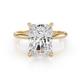 1 - Elodie 5.00 ct IGI Certified Lab Grown Diamond Radiant Shape (11.00x8.50 mm) Solitaire Engagement Ring 