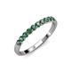 4 - Clara 2.70 mm Created Alexandrite 10 Wedding Band 