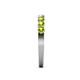 6 - Clara 3.00 mm Peridot 10 Stone Wedding Band 