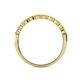 5 - Clara 3.00 mm Peridot 10 Stone Wedding Band 